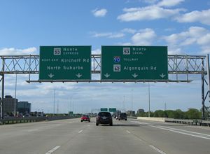 I-290/IL 53 west at I-90 - Schaumburg