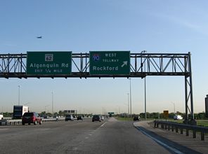 I-290/IL 53 west at I-90 - Schaumburg