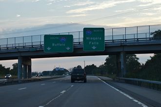 I-290 west at I-190 - Tonawanda, NY