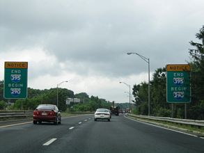 I-395 north at I-290 in 2005.