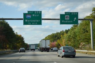 I-495 north at I-290/Route 85 - Marlborough, MA