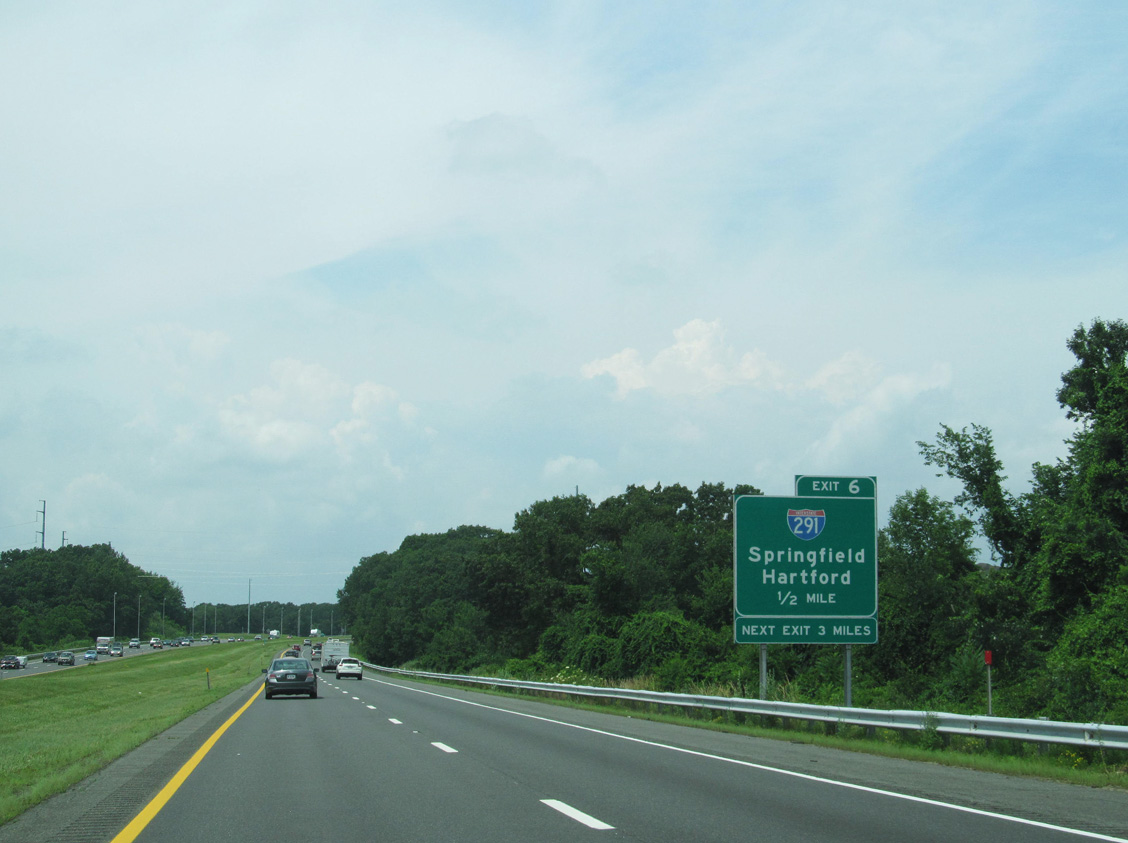 I-90/Mass Pike west at I-291 - Springfield, MA