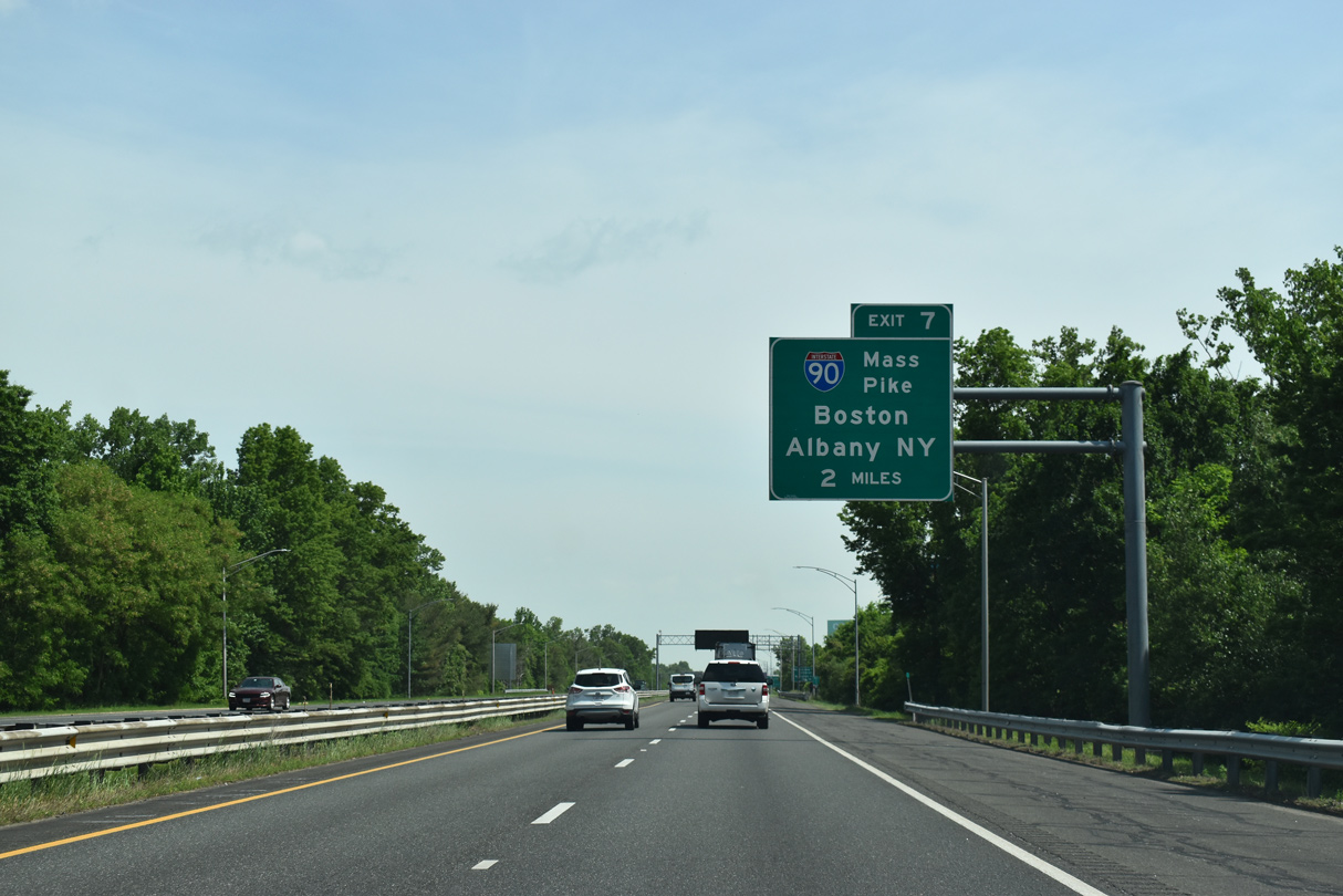 I-291 east at I-90/Mass Pike - Springfield, MA