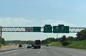I-84 east at I-291 - Manchester, CT