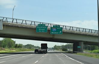 I-84 east at I-291 - Manchester, CT