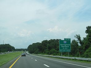 I-90/Mass Pike west at I-291 - Springfield, MA