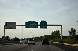 I-91 north at I-291/Route 218 - Hartford, CT
