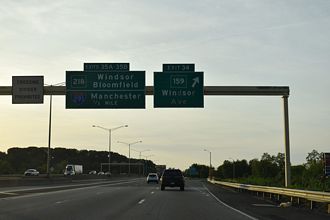 I-91 north at I-291/Route 218 - Hartford, CT