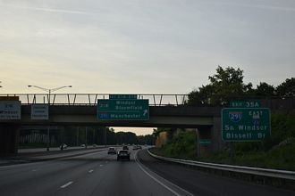 I-91 north at I-291/Route 218 - Windsor, CT