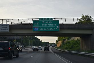 I-91 north at I-291/Route 218 - Windsor, CT