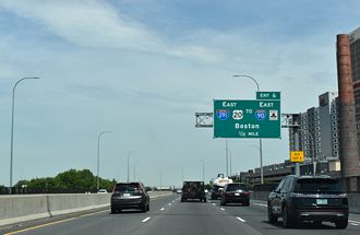 I-91 north at I-291/US 20 - Springfield, MA