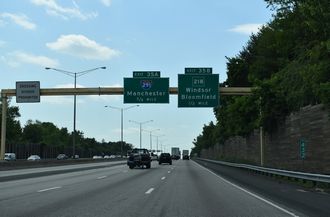 I-91 south at I-291/Route 218 - Windsor, CT