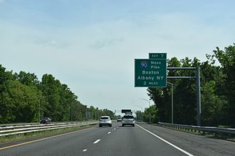 I-291 east at I-90/Mass Pike - Springfield, MA