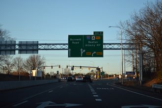 I-291 east at I-90/Mass Pike - Chicopee, MA