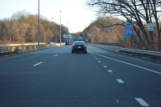 I-291 west at Chicopee River - Chicopee, MA
