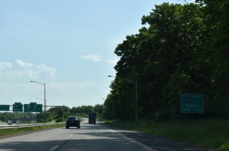 I-384 west at I-84/291 - Manchester, CT