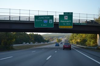 I-93 north at I-293/Everett Tpk - Manchester, NH