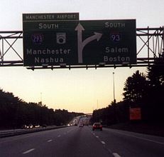 I-93 south at I-293/Everett Tpk - Hooksett, NH