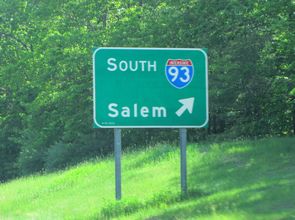 I-293/Everett Tpk north at I-93 - Hooksett, NH