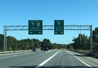 I-293/NH 101 east at I-93 - Manchester, NH