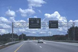 I-293/NH 101 south at I-93 - 2001