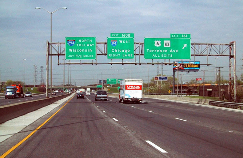 I-80/94 west at I-294/IL 394 - 2001