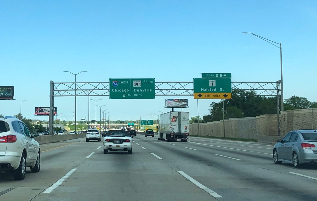 I-80/294 east at IL 1 - East Hazel Crest