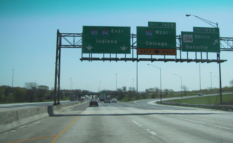 I-80/294 east at I-94/IL 394 - 2001