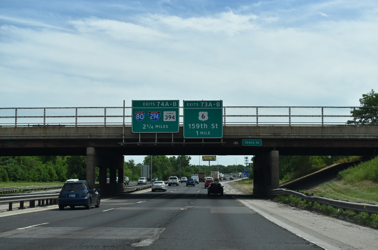 I-94 east at US 6 - Dolton, IL