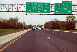 I-80/94 west at I-294/IL 394 - 2001