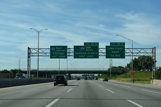 I-94 east at I-294 - Deerfield, IL