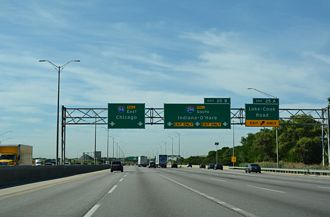 I-94 east at I-294 - Deerfield, IL