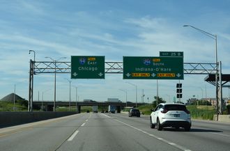 I-94 East at Interstate 294 in Deerfield, Illinois