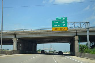 I-94 west at I-294 - Deerfield, IL