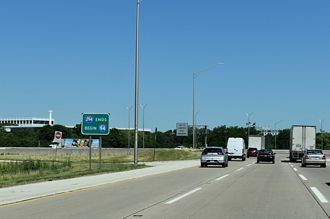 I-294 north at I-94 - Northbrook, IL