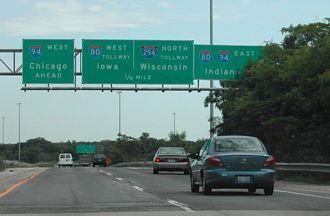 IL 394 north at I-80/94/294 - 2002