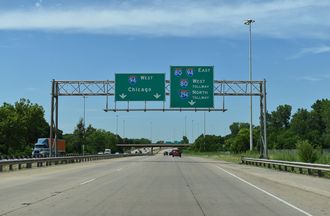 IL 394 north at I-80/94/294 - Lansing, IL