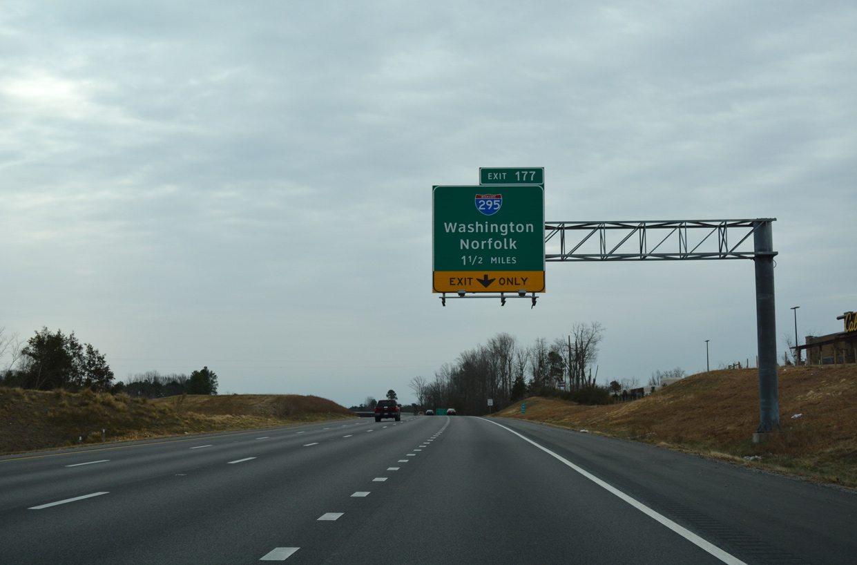 I-64 east at I-295 - Short Pump, VA