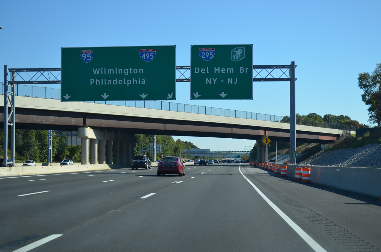 I-95 north at I-295/SR 141 - Newport, DE