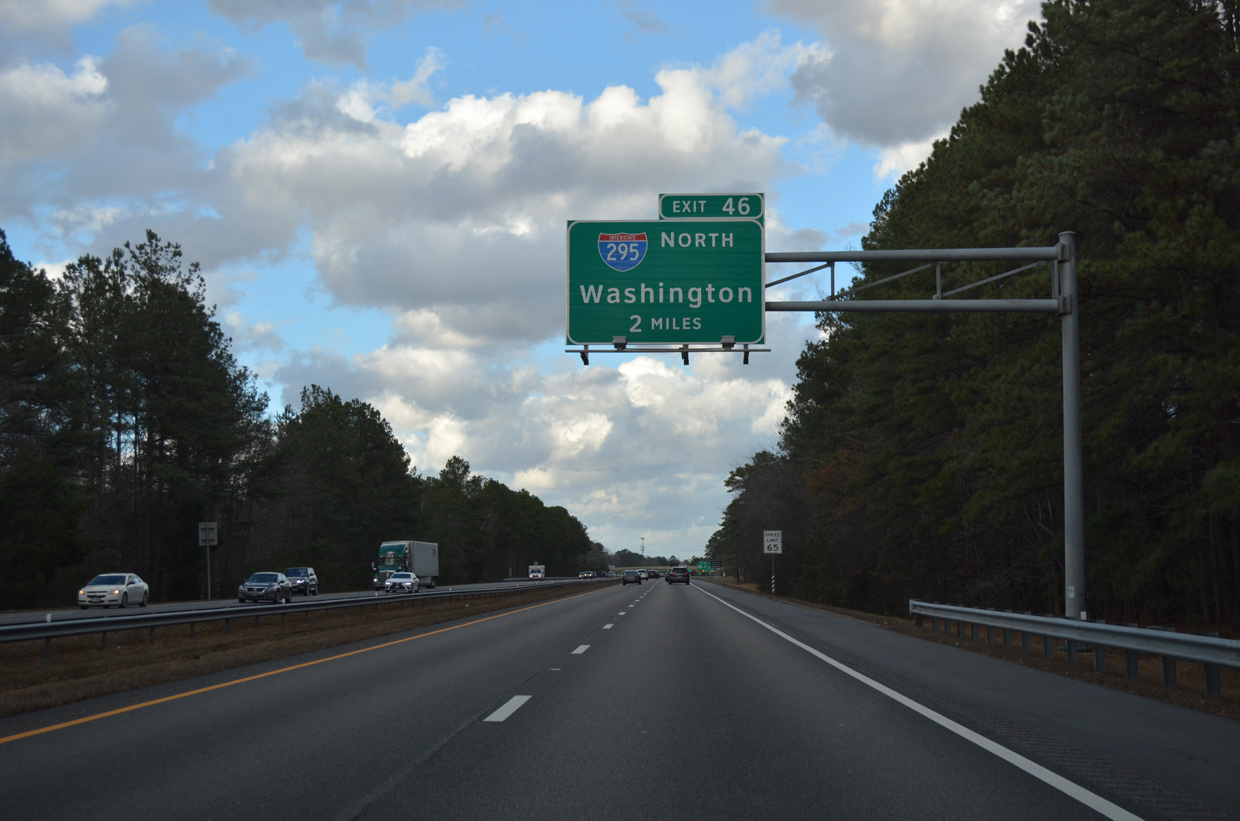 I-95 north at I-295 - Petersburg, VA