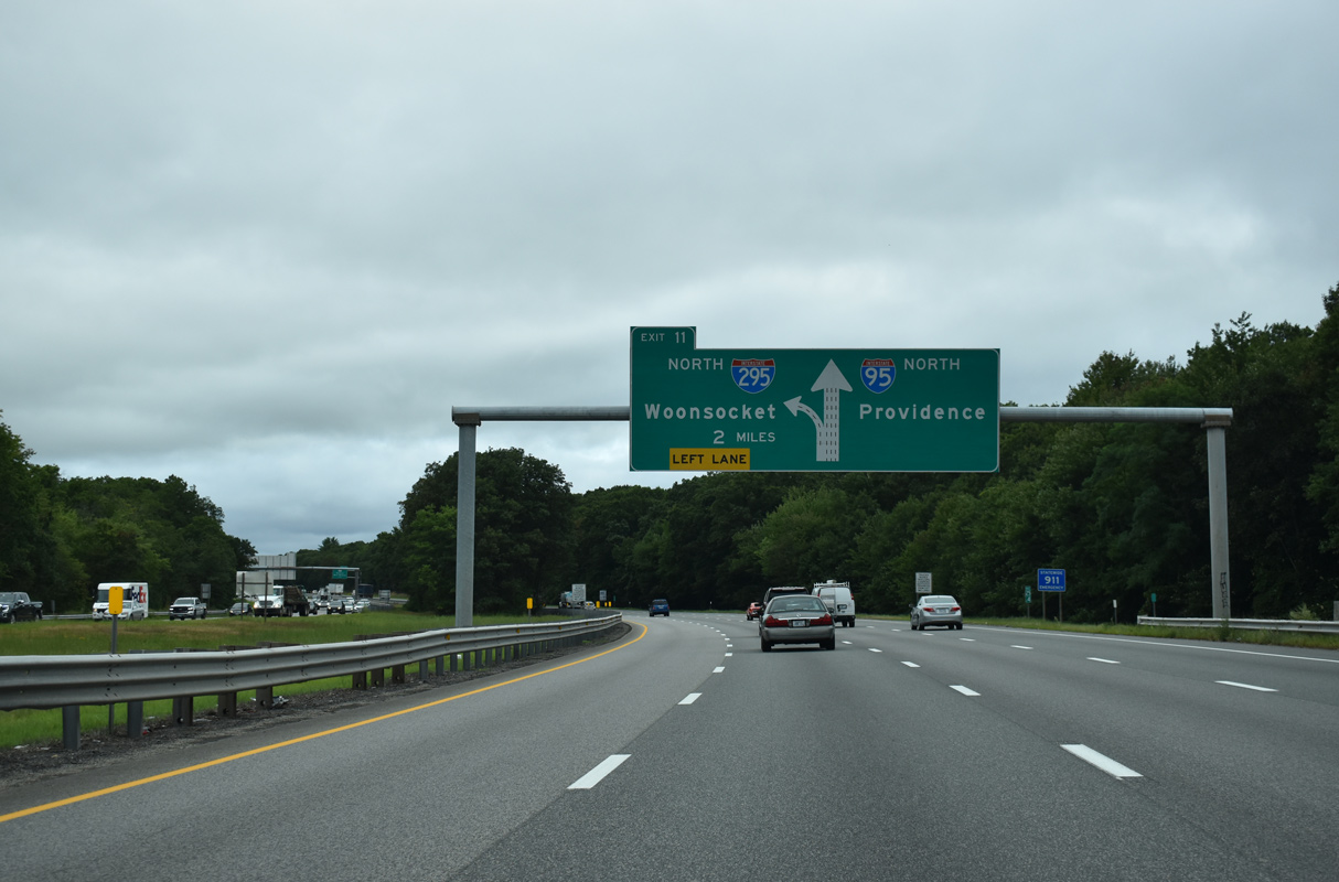 I-95 north at I-295 - Warwick, RI