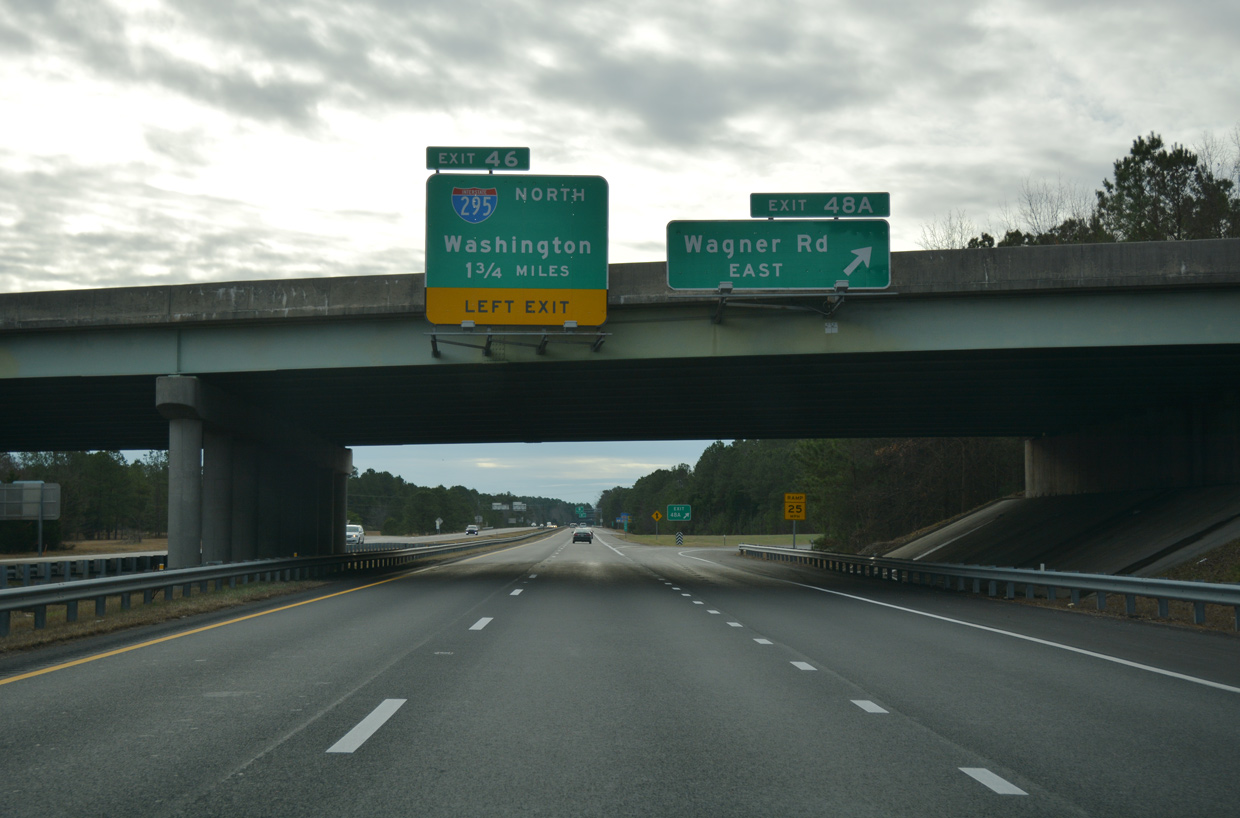 I-95 south at I-295 - Petersburg, VA