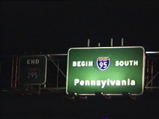 I-295 north at I-95/US 1 in 1993