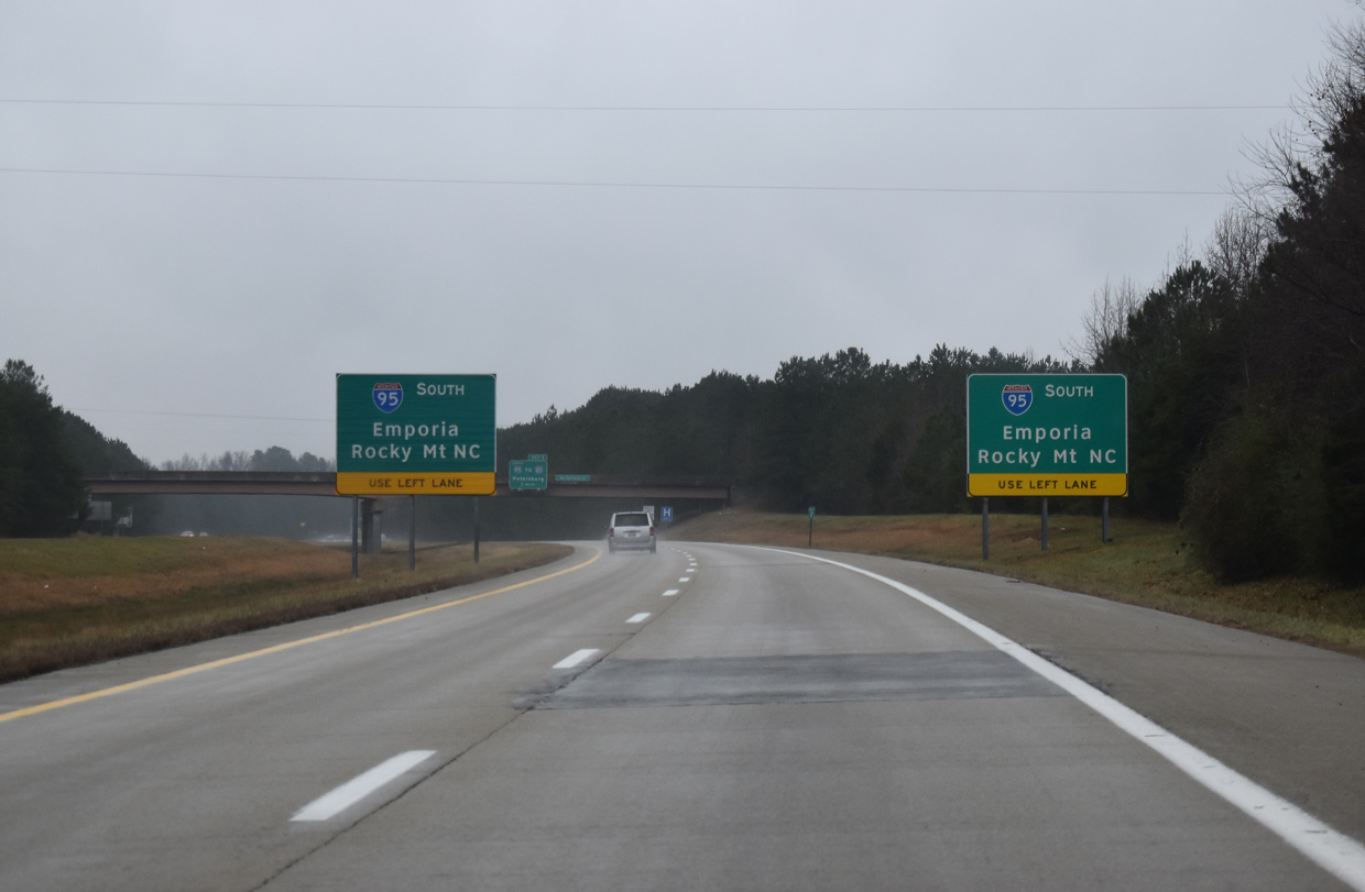 I-295 south at I-95 - Petersburg, VA