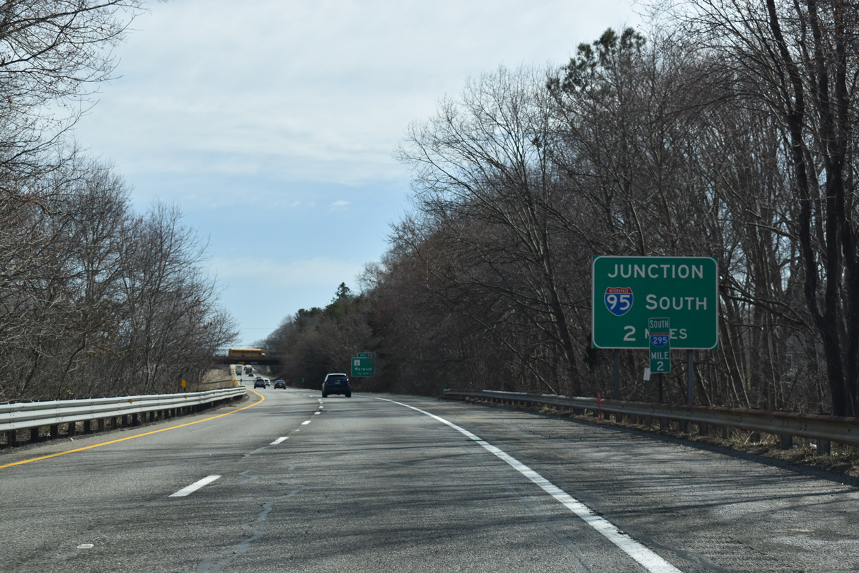 I-295 south at Route 2/113 - Cranston, RI