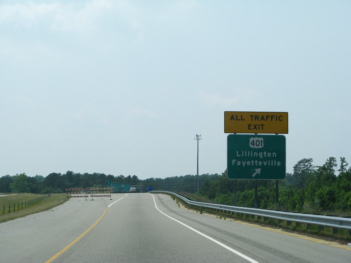 I-295 south at US 401 - 2007