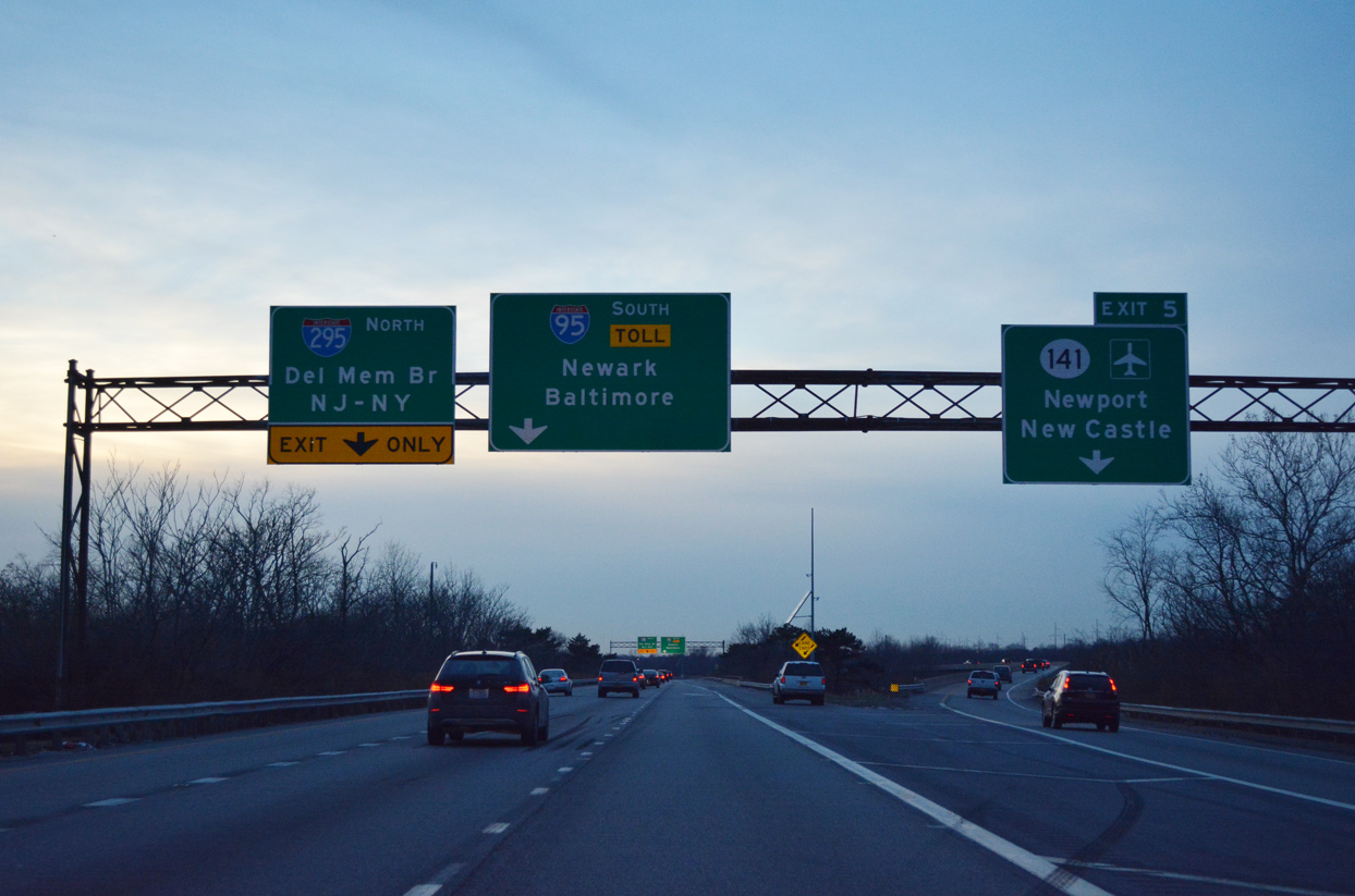I-495 south at I-95/295 - 2016