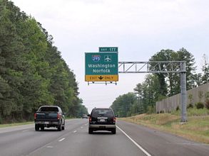 I-64 east at I-295 - Short Pump, VA