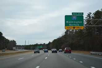 I-64 west at I-295 - Short Pump, VA