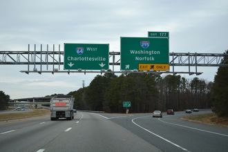 I-64 west at I-295 - Short Pump, VA